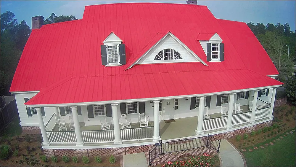 Red 5V Panel Roof