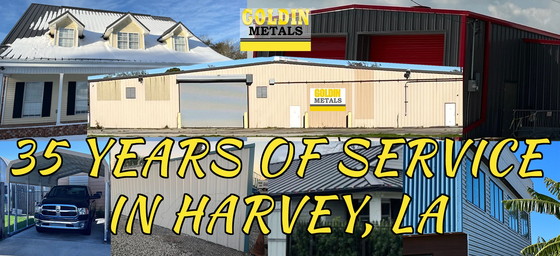 Metal roofing near Gulfport, MS, Harvey, LA, Lafayette, LA, Mobile, AL, and Dothan, AL